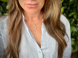 MEDIUM Stirrup Pendant | with Gemstones