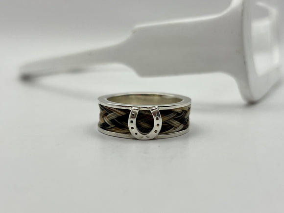 Wide Band Horsehair Ring