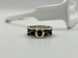 Wide Band Horsehair Ring