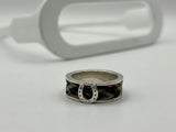 Wide Band Horsehair Ring