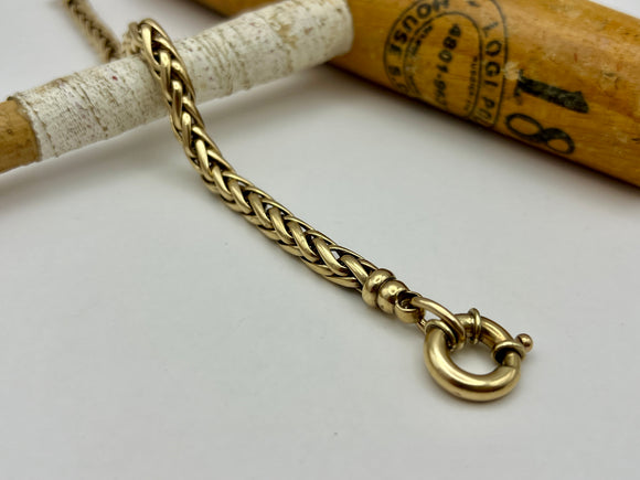 9ct Yellow Gold Foxtail Bracelet | Preloved