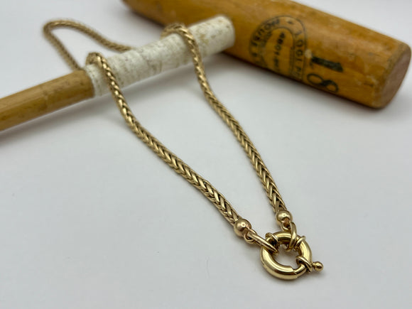 9ct Yellow Gold Foxtail Necklace | Preloved