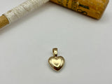 Spliced Gold Puffed Heart Pendant | Preloved