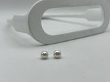Freshwater Button Pearl Earrings | Small 7mm