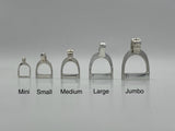 LARGE Stirrup Pendant and Chain Set