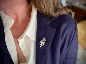 Silver Fern Pin | Chele Clarkin Jewellery