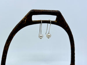 Pearl on Wire Drop Earrings | 20mm