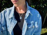 Tag Pendant with synthetic Citrine Stone | End of Line