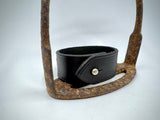 Jumbo Snaffle and Leather Cuff Bracelet from Chele Clarkin Jewellery