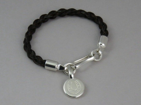 Horsehair Bracelet with Disc Tag Charm from Chele Clarkin Jewellery