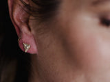 Small Fox Head Stud Earrings from Chele Clarkin Jewellery