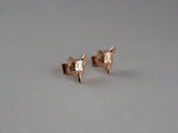 Large Fox Head Stud Earrings by Chele Clarkin Jewellery