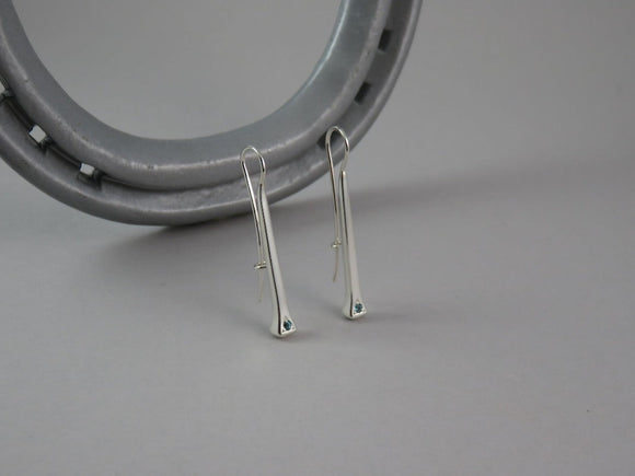 Horseshoe Nail Drop Earrings by Chele Clarkin Jewellery