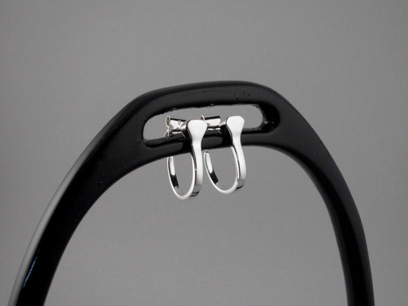 Horseshoe Nail Hoop Earrings from Chele Clarkin Jewellery