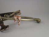 Horseshoe Nail Hoop Earrings in Rose Gold by Chele Clarkin