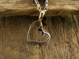 Nail Heart Pendant size Small from Chele Clarkin Jewellery