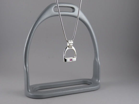 Medium Stirrup with 1 Stone from Chele Clarkin Jewellery