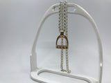 Jumbo Stirrup Pendant with Diamonds from Chele Clarkin Jewellery