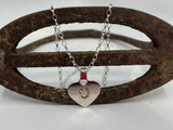 Heart Tag Pendant size Large from Chele Clarkin Jewellery