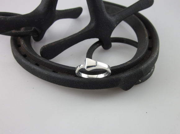Single Horseshoe Nail ring| Sterling Silver by Chele Clarkin