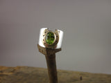 Wide Band Two-Tone Horseshoe with Stone Ring from Chele Clarkin Jewellery