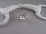 Split Wide Band with Snaffle Ring from Chele Clarkin Jewellery