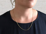 X Small Oval Belcher Chain | Gold from Chele Clarkin Jewellery