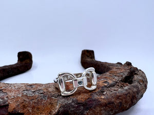 Snaffle Bit Ring | with Gemstones