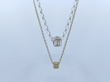 Small and Large Cube Pendant from Chele Clarkin Jewellery