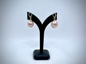 Horseshoe with Freshwater Pearl Drop Earrings from Chele Clarkin Jewellery