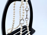 Freshwater Pearls with Small Snaffle and Stirrup from Chele Clarkin Jewellery