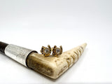 Horseshoe Studs | Diamond Solitire from Chele Clarkin Jewellery
