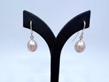 Pink Freshwater Pearl Pear Drop Earrings from Chele Clarkin Jewellery