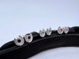 Horseshoe Stud Earrings with Gemstone Solitaire from Chele Clarkin Jewellery