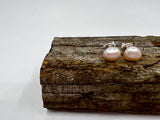 Freshwater Pearl Stud Earrings | Pink