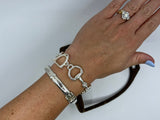 Snaffle and Stirrups Bracelet | Large 21mm from Chele Clarkin Jewellery