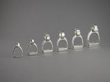 Stirrup Pendants various sizes from Chele Clarkin Jewellery