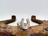 Large Horseshoe Ring with gemstones from Chele Clarkin Jewellery